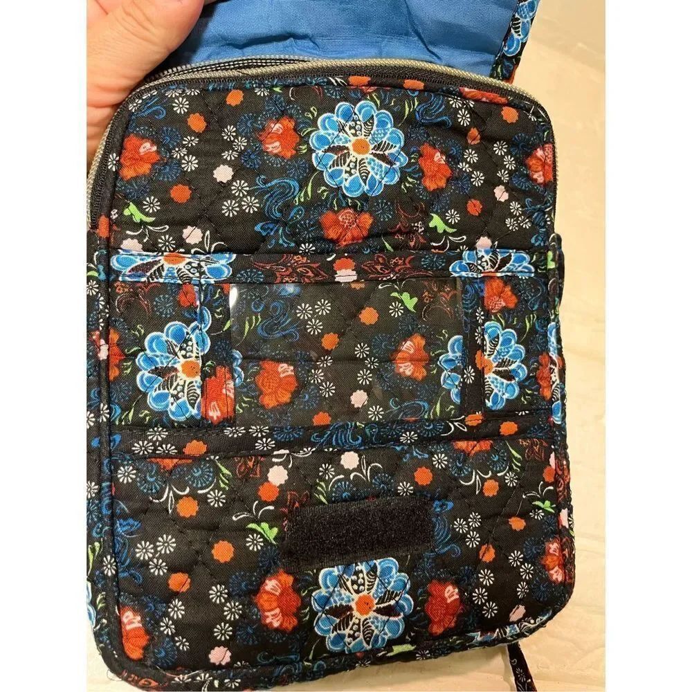 Flower Black Pattern Crossbody Bag - Picture 5 of 7